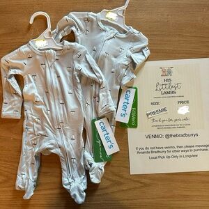 Carter's Nautical Light Blue Footie